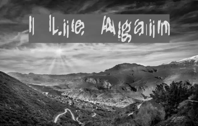 It Lives Again Шрифта examples