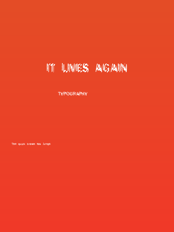 It Lives Again Poster