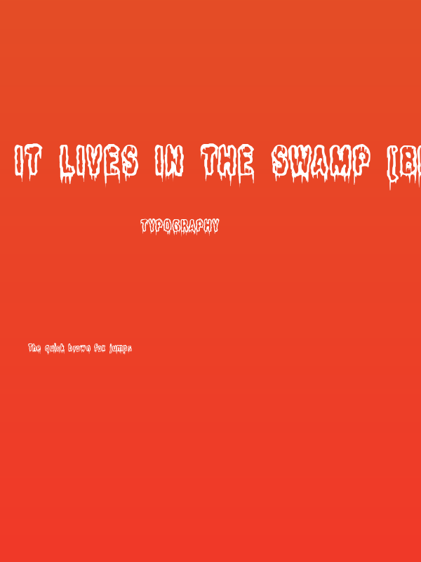 It Lives In The Swamp [BRK] Poster