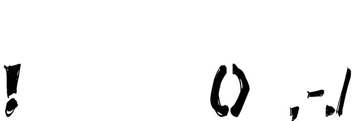 It Must Be Destroyed Font OTHER CHARS