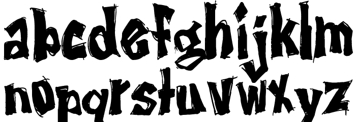 It Must Be Destroyed Font LOWERCASE