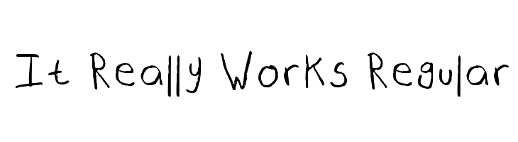 It Really Works Regular  Fuentes Gratis Descargar