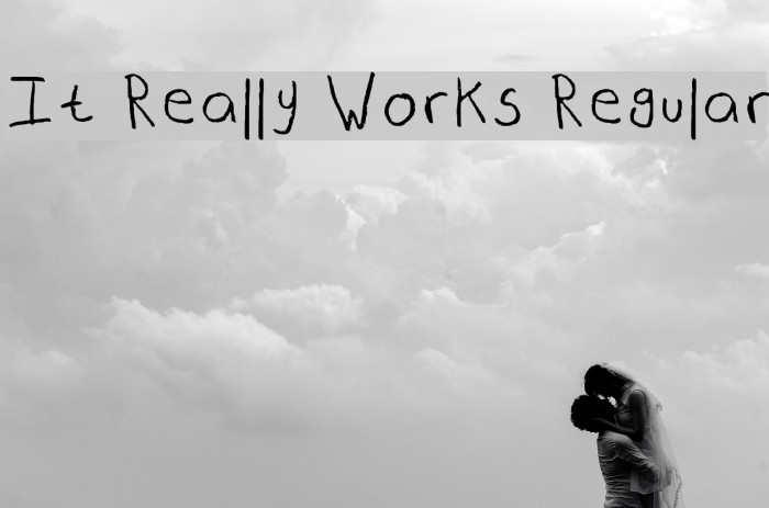 It Really Works Regular Font examples
