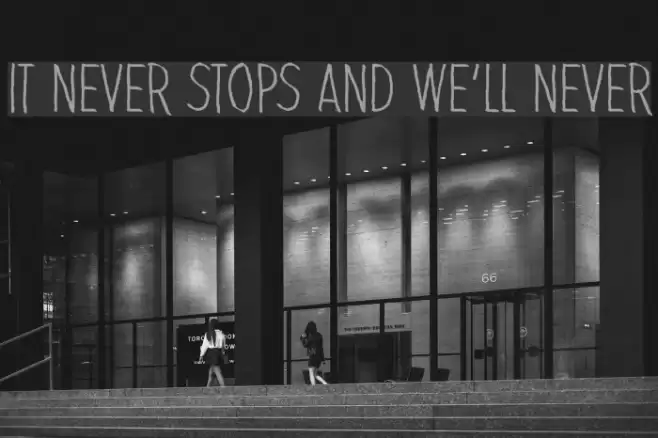 It never stops and we'll never フォント examples