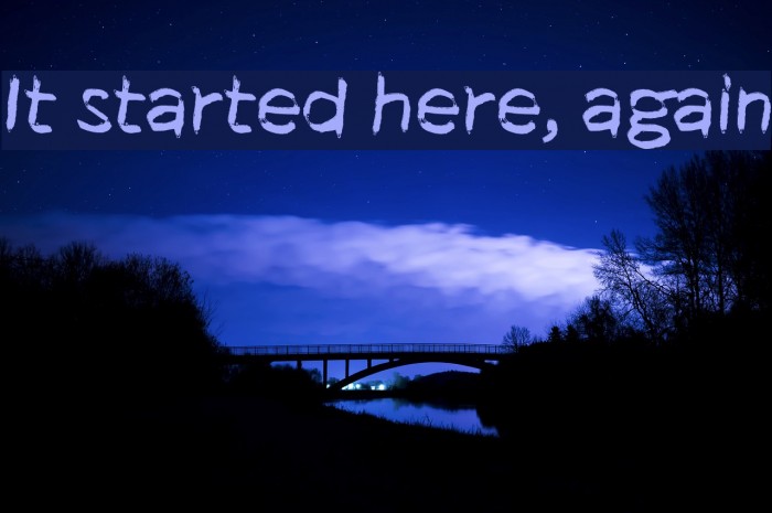 It started here, again Font examples