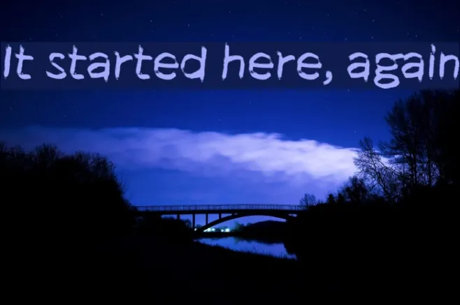 It started here, again Example 1