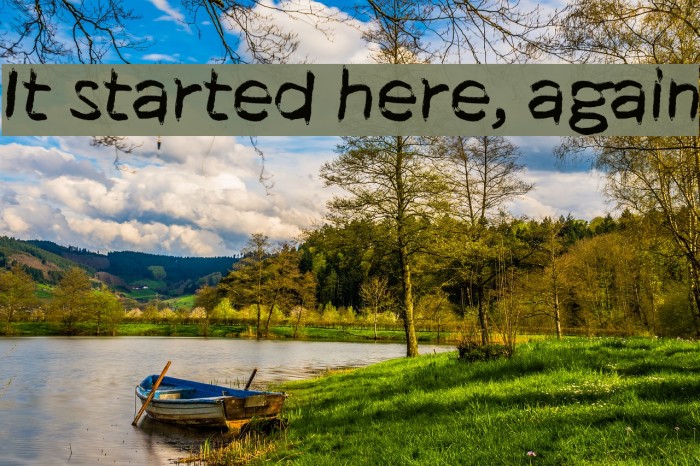 It started here, again Font examples