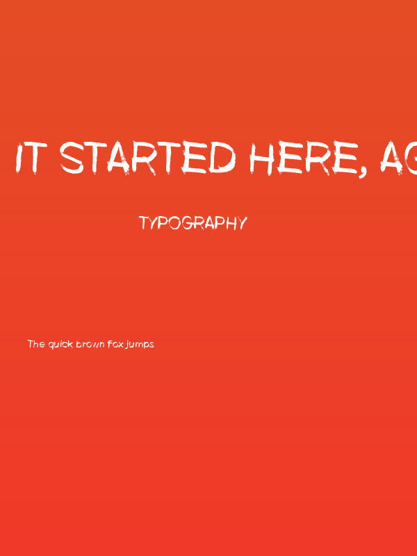 It started here, again Poster