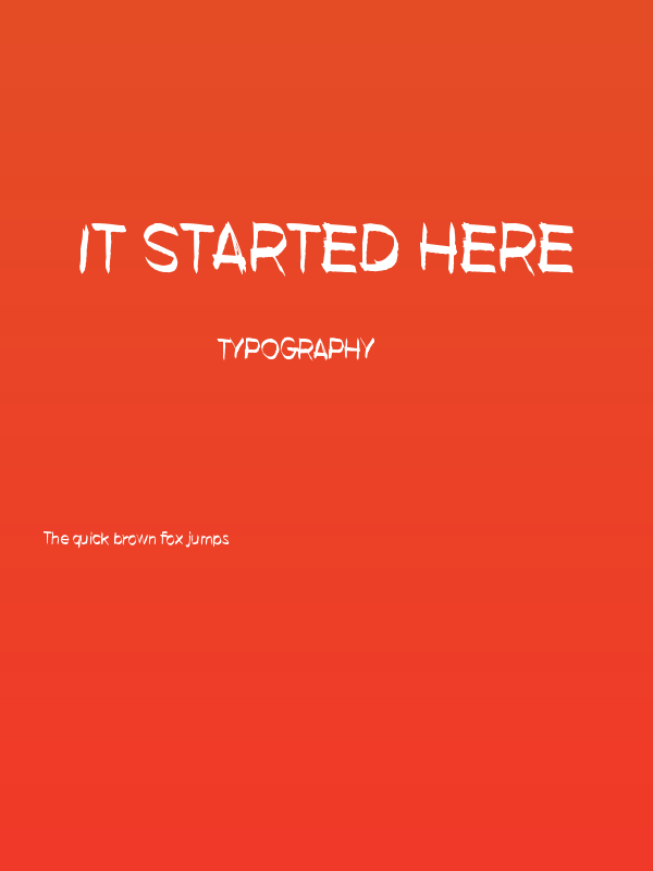 It started here Poster