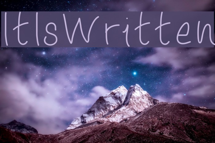 ItIsWritten Example 1