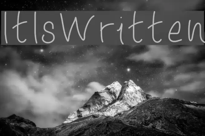 ItIsWritten Font examples