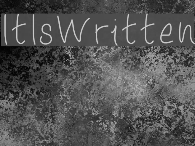 ItIsWritten Font examples