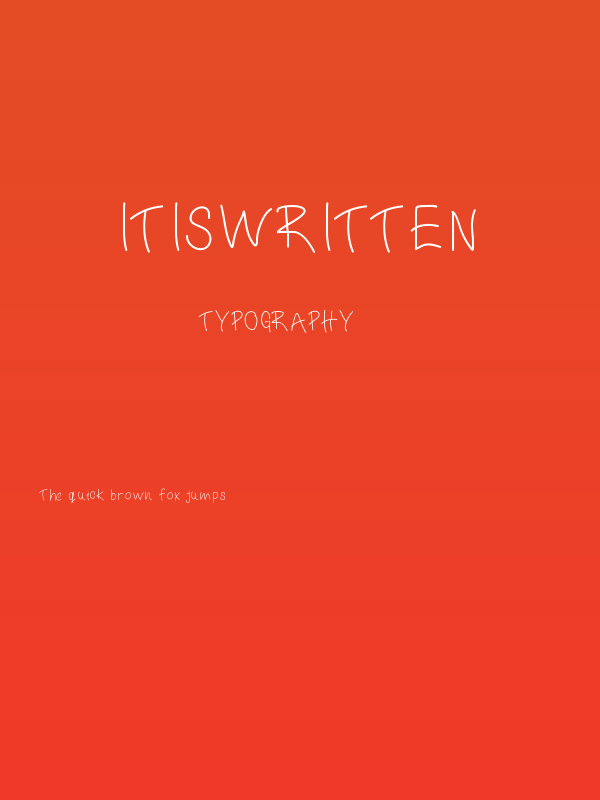 ItIsWritten Poster