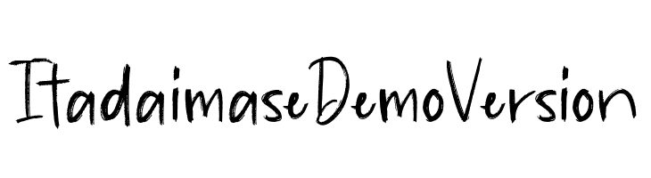 Itadaimase Demo Version  免费字体下载