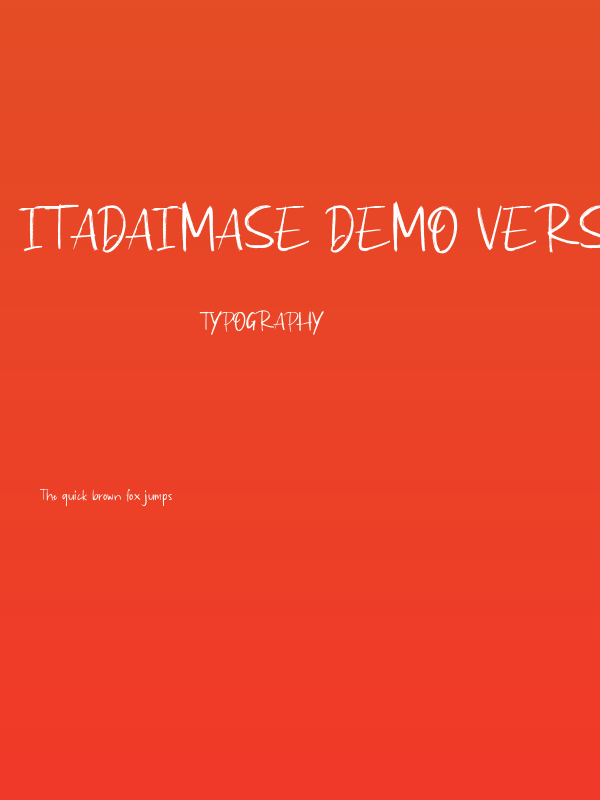 Itadaimase Demo Version Poster