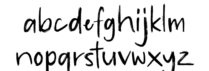 Itadaimase Demo Version Font LOWERCASE