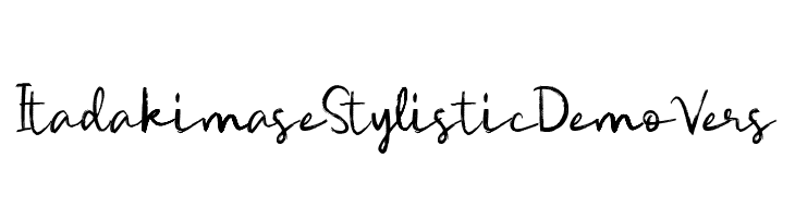 Itadakimase Stylistic Demo Vers  Frei Schriftart Herunterladen