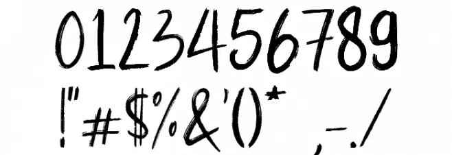 Itadakimase Stylistic Demo Vers Font OTHER CHARS