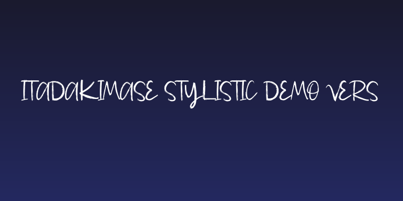 Itadakimase Stylistic Demo Vers Social Header