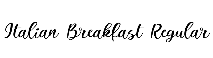 Italian Breakfast Regular  les polices de caractères gratuit tlcharger