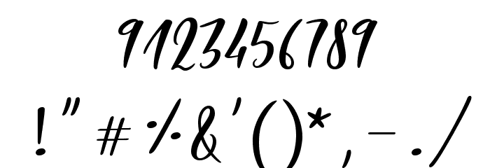 Italian Breakfast Regular Font OTHER CHARS