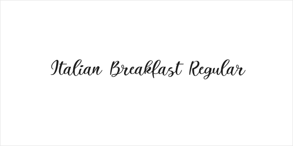 Italian Breakfast Regular Logo