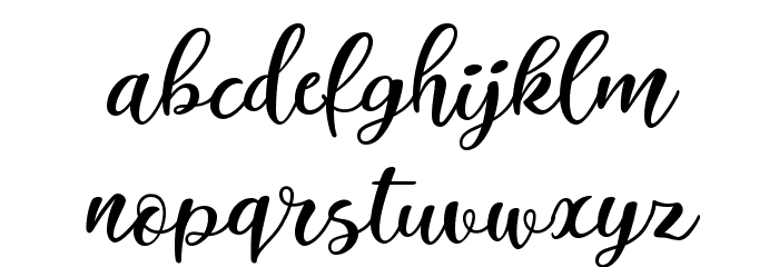 Italian Breakfast Regular Font LOWERCASE