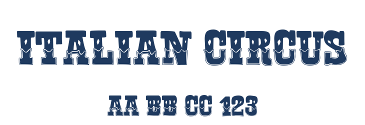 Italian Circus Font Preview