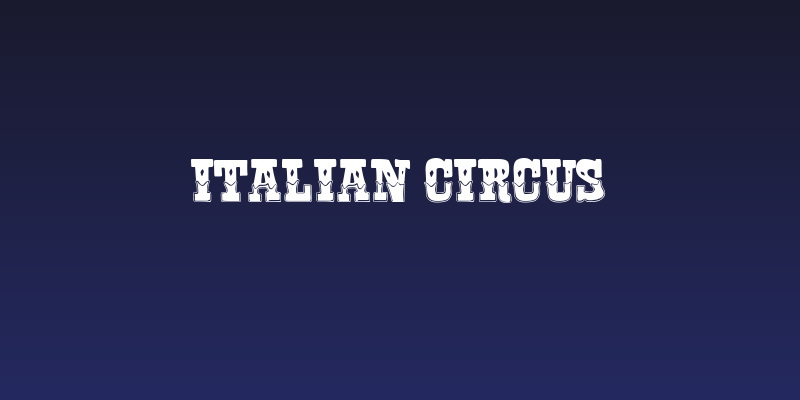 Italian Circus Social Header