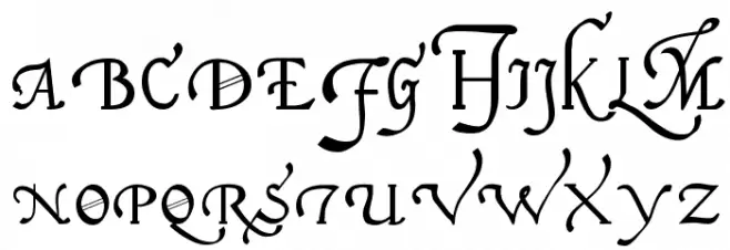Italian Cursive, 16th Century Шрифта ВЕРХНИЙ