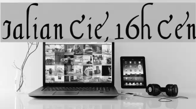 Italian Cursive, 16th Century Font examples