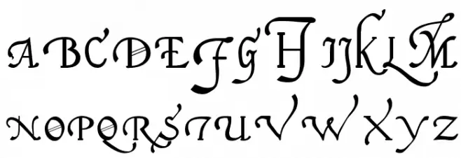 Italian Cursive 16th c Caratteri MAIUSCOLE