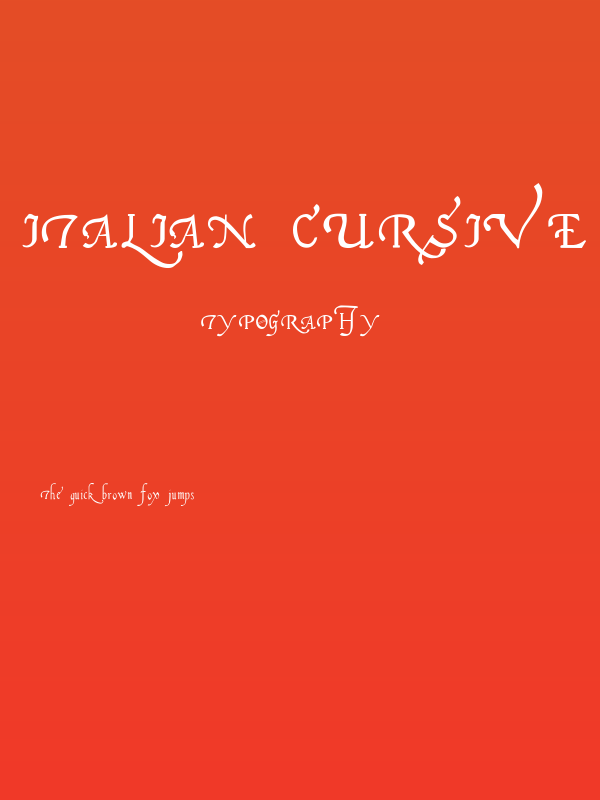 Italian Cursive 16th c Poster