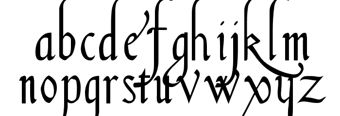 Italian Cursive 16th c Font LOWERCASE