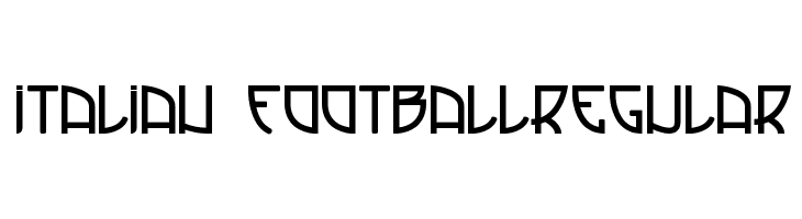 Italian FootballRegular Шрифта