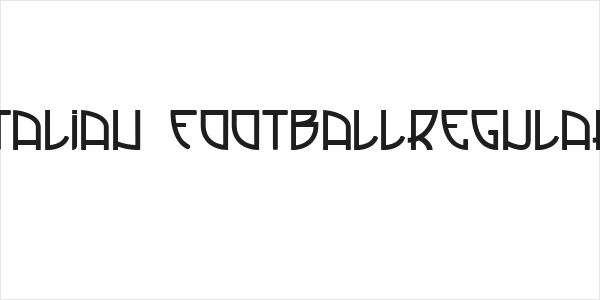 Italian FootballRegular Logo