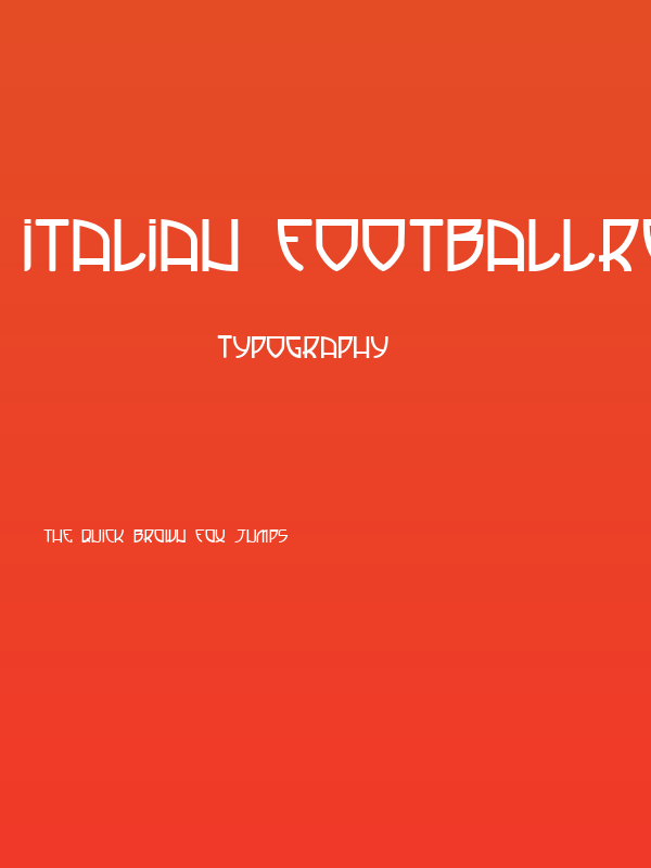 Italian FootballRegular Poster