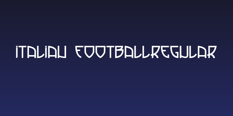 Italian FootballRegular Social Header