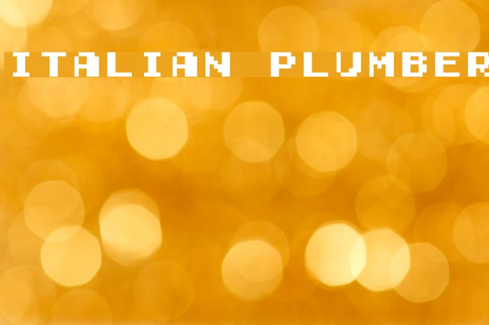 Italian Plumber Fonte examples