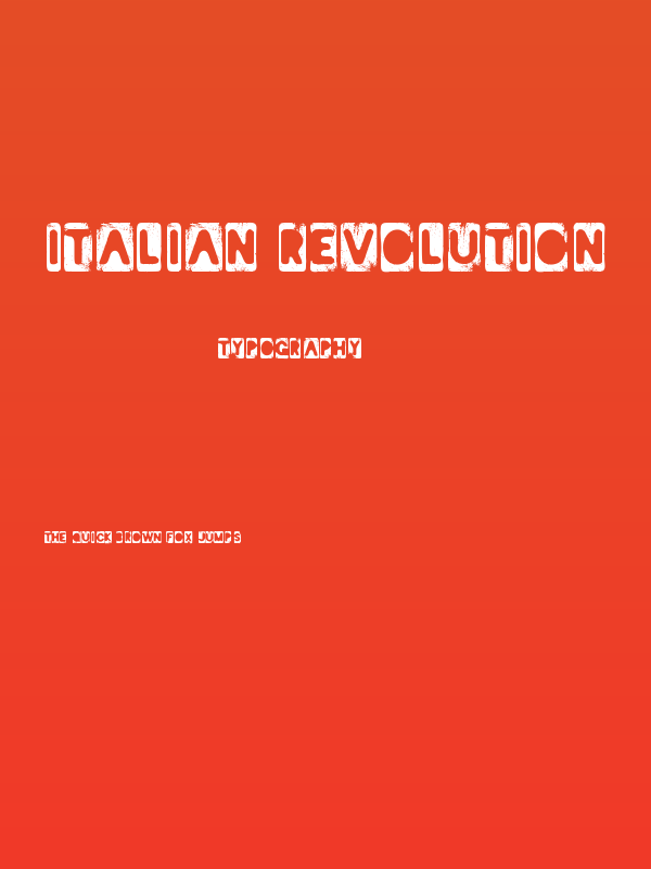 Italian Revolution Poster