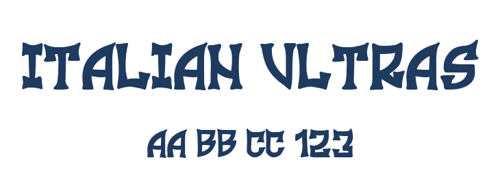 Italian Ultras Font Preview
