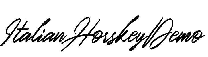 ItalianHorskeyDemo  नि: शुल्क फ़ॉन्ट्स डाउनलोड