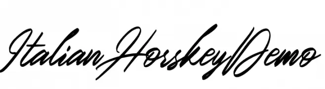ItalianHorskeyDemo  baixar fontes gratis