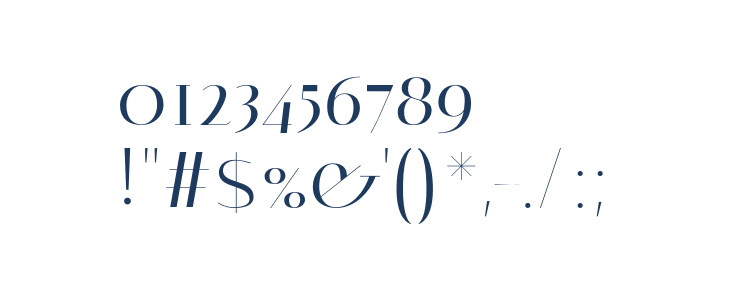 Italiana-Regular Other Characters