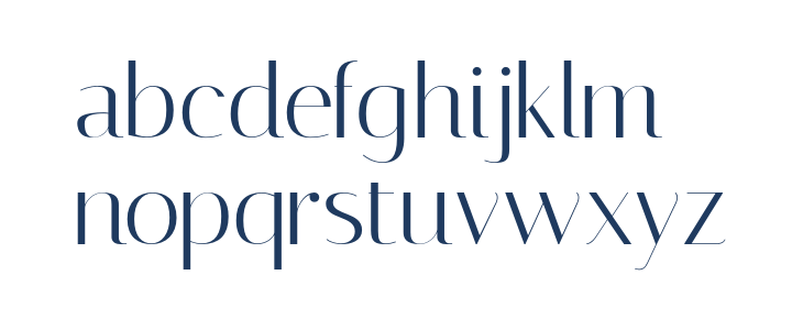 Italiana-Regular Lowercase