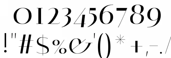 Italiana Font OTHER CHARS