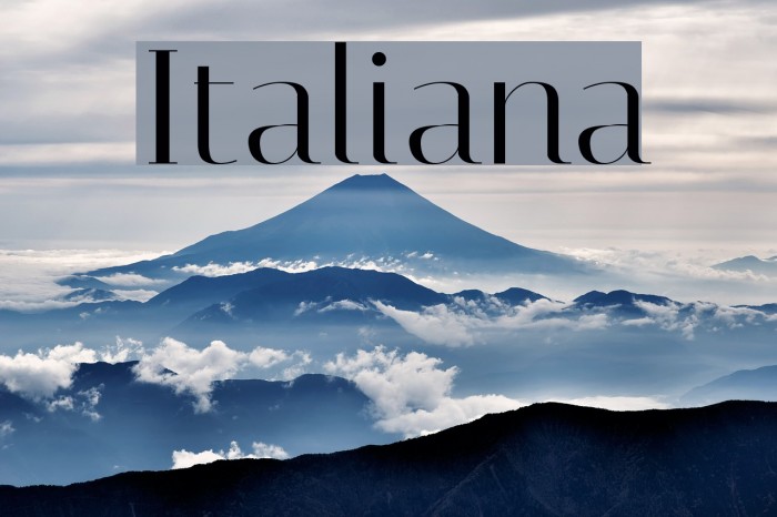 Italiana لخطوط تنزيل examples