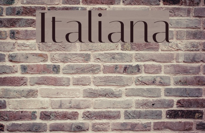 Italiana لخطوط تنزيل examples