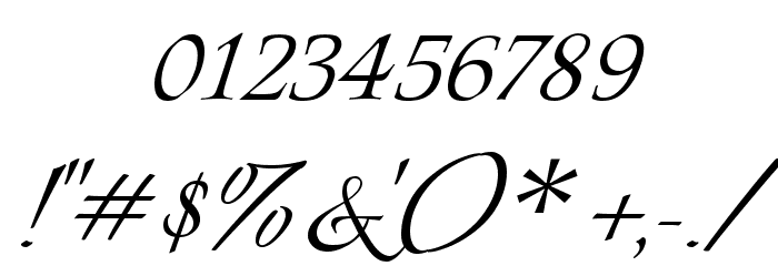Italianno Font OTHER CHARS