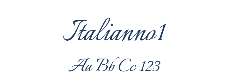 Italianno1 Font Preview
